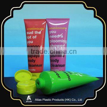 D50 colorful body cleanser plastic cosmetics tube