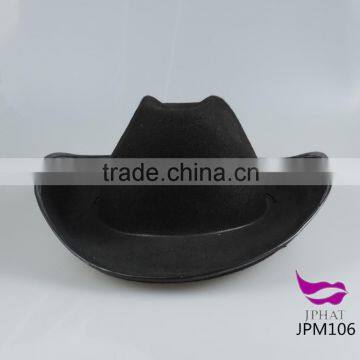 Pure black cowboy hat setting cap