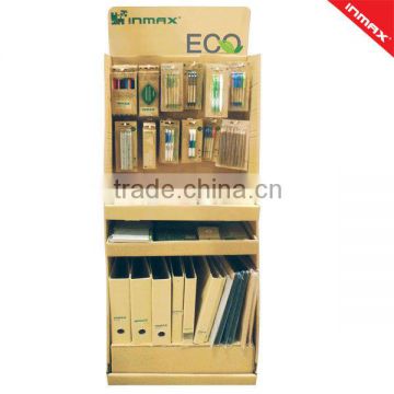 Eco-range stationery items in PDQ packing