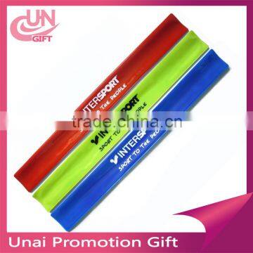 Hot Sale reflective slap band, reflective pvc wristband, slap band bracelet