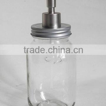 Washroom 400ml glass bottle with sprayer