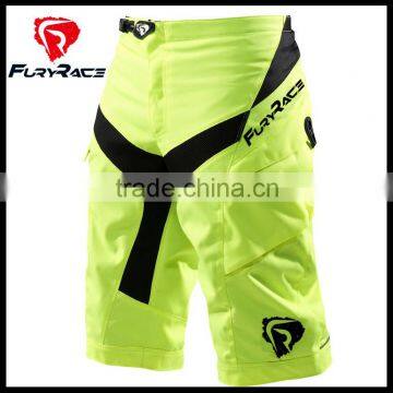 Hot Sell Cheap White Mens Bike Shorts Mountain Biking Baggy Pants With Hip Pads