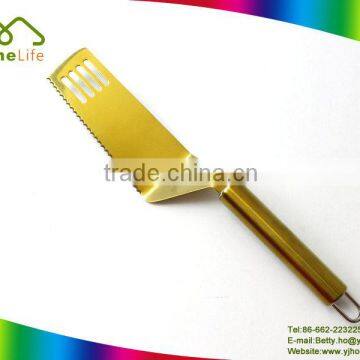 Professional bakeware tools golden color stainless steel baking pastry cake spatula