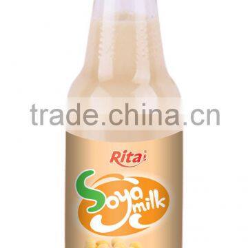 300ml Glass Bottle With Strawberry Flv Soya Milk