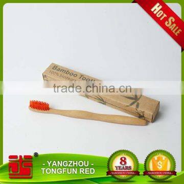 customize logo pacakge healthy and natural bamboo toothbrush wholesale