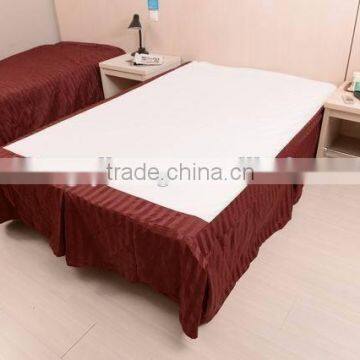 Cheap 100% Polyester Pleated Bed Skirts for Hotel