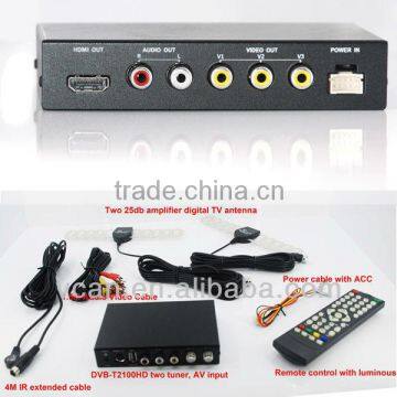 DVB-T2100HD Car DVB-T Digital Cable tv Set Top Box Antenna MPEG4 PVR USB Record High Speed photo-3