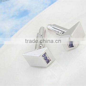 Europe Unique Design Cufflinks Silver Diamond Wedding Cuff Links for Mens Shirts photo-5