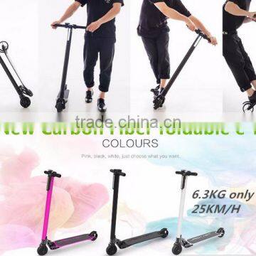 Fashion Lightest 6.3 KG Electric Scooter Foldable Hoverboard Carbon Fiber City Bike photo-2