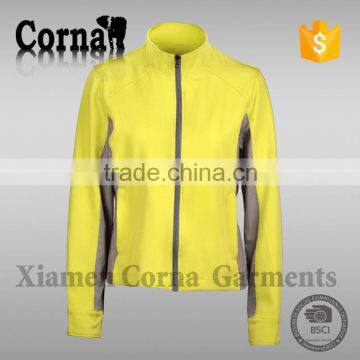 Customed windproof breathable collar sports jacket woman winter