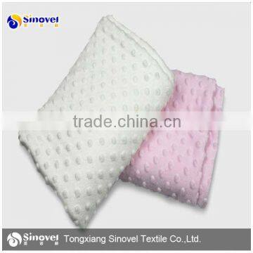 China supplier polyester minkee fabric for baby blanket