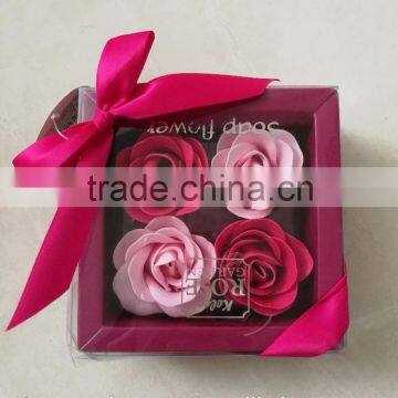 natural handmake rose flower paper gift soap