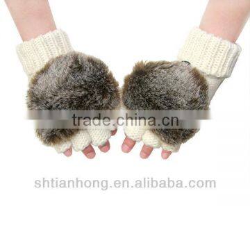 winter custom fashion kid knit gloves child gloves