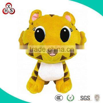 High Quality factory direct sale custom plush tiger keychain hot sale