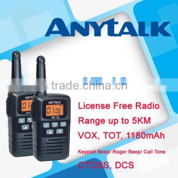 AT12 MINI license free PMR FRS 0.5W two way radio