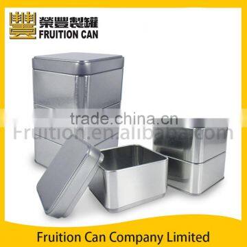 Stacking Square Tin Packing Can Metal Box