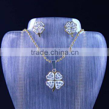 crystal stone jewelry sets women high quality