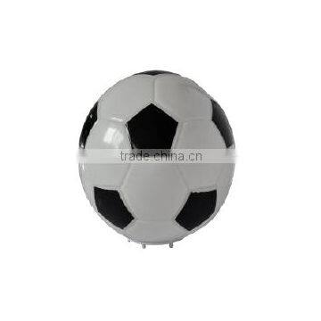 Black & white football glass table lamp TB250F-BK