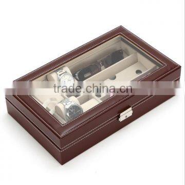 Chinese Factories Wholesale Custom PU Leather Jewelry Box, Black 6 Gift Boxes, Glasses Box