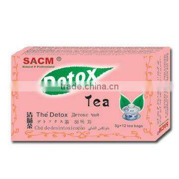 Natural detox hebal tea to clean intestines