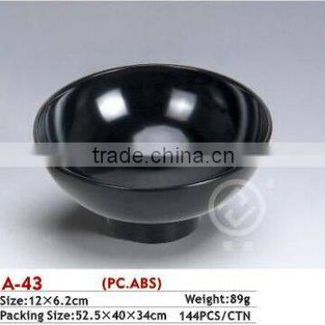 A-43 round black plastic washing bowl