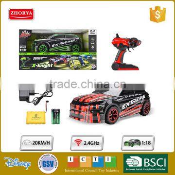 Zhorya 20 km per hour high speed rc toy radio control stunt car