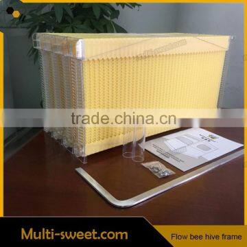 New design honey self flowing wood bee hive with frames beekeeping tool