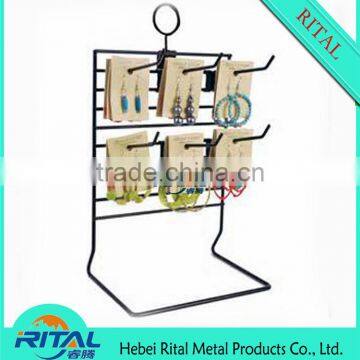 Rotating Metal Wire Gift Card Display Stand for Promotion Supermarket Retail Shop