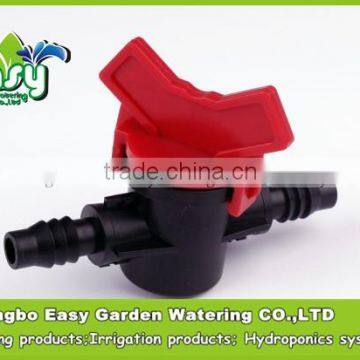 12mm in-line shut off valve for garden irrigation. Automatical garden irrigation