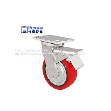 PU Brake Caster