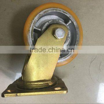 5" 6" 8" PU iron heavy duty industry caster wheel