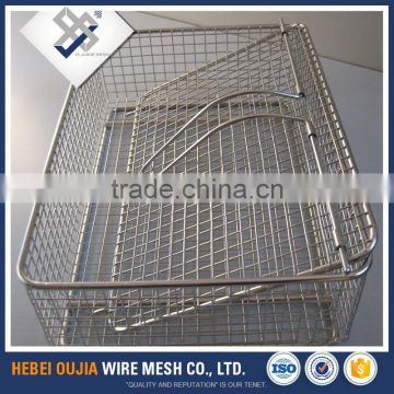 good price black meshing large round wire mesh basket