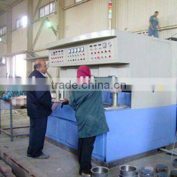 Pan bottom brazing induction heating machine