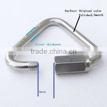 Hardware SS316 Triangle Nickel Plated Delta Shaped Quick Link For Rope photo-3