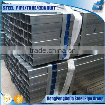 20*30*2.3mm Hot Dipped Galvanized Square Section Rectangular Steel Tube photo-2