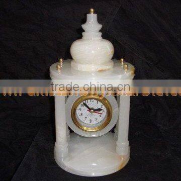 LATEST DESGINE Top Quality Cheap Price CLOCKS ONYX MARBLE HANDICRAFTS photo-2