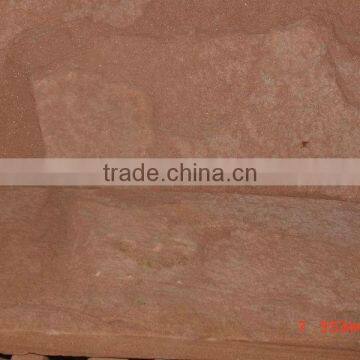 Red Sandstone Mushroom Stone Wall Cladding