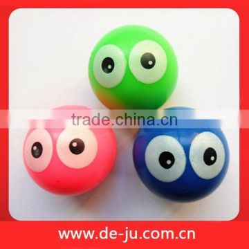 Emoticon Eyes Printed Small Bouncing Transform Ball Toys