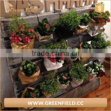 Green Field Washable Kraft Paper Storage Bag Waterproof Planter Bag