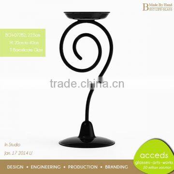 Promotion Mouth Blown Gifts Glass Candlestick photo-3