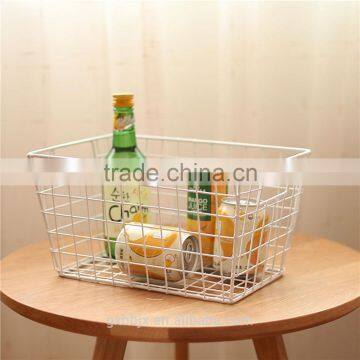 Metal Wire Storage Basket With Open Design photo-3