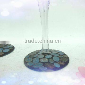 Custom Mosaic Goblet Candelabras photo-2