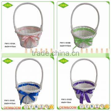 Wholesale high quality handmade cheap bulk chic vintage empty woven wicker gift basket