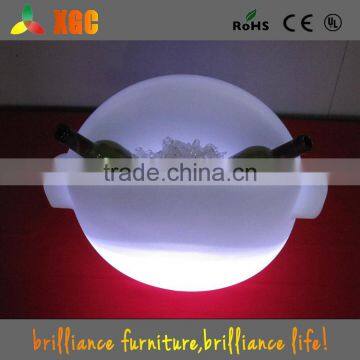 Newest Design Plastic Ice Table Cooler Rechargeable Led Ice Bucket photo-2