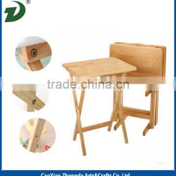 New Style Wooden Folding Table With Painting photo-6