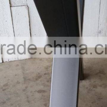 Furniture Hardware Black Powder Coated X Shape Steel Table Leg photo-2