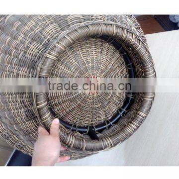 Luxury Wicker Dog Bed Round Rattan photo-4