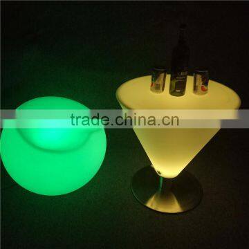 Bar Furniture Type and Commercial Furniture General Use Party LED Shining Bar Table and Chair