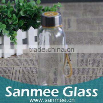 Manufacture Quality Glass Bottle With Lid Glass Water Milk Bottle