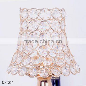 Romantic Metal Crystal Candle Holder Stands Europe Fashion Candlestick for Home Decor Party photo-3